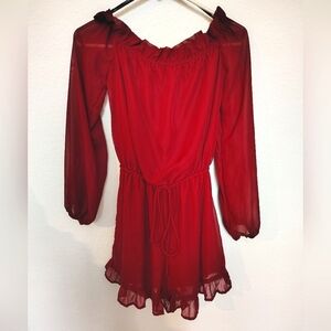 Lulu's Vibrant Dark Red Jumper